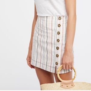 Free People Stripes on Sunday Mini Skirt - 6